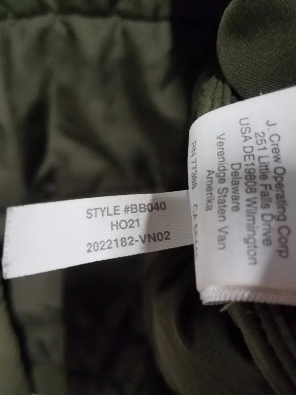 J.Crew Eco Nordic Shirt Jacket with PrimaLoft® Green Mens Medium Insulated BB040